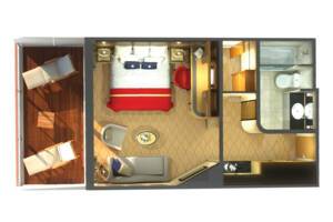 Princess Grill Floor Plan, Queen Mary 2, Cunard