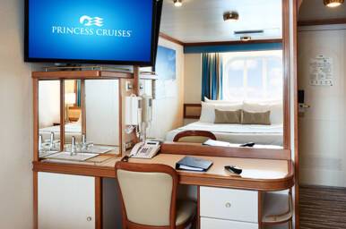 Oceanview Stateroom, Ruby Princess, Princess Cruises