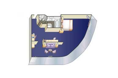 Window Suite, Floor Plan, Enchanted Princess, Princess Cruises
