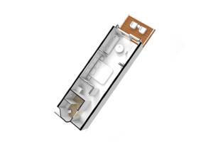 Deluxe Veranda Suite, floor plan Seven Seas Explorer