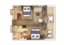 The Haven 2-bedroom Family Villa Floor plan, Norwegian Prima
