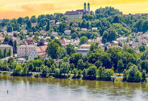 A panoramic view of Vilshofen