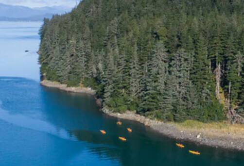 A panoramic view of the Inian Islands