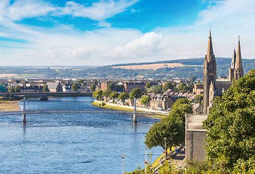 The view over Inverness