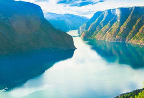 A panoramic view of Sognefjord