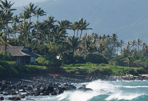 Crashing Waves at Beach near Kahului, Maui