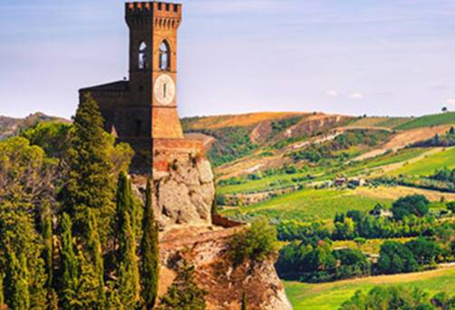 Ravenna's historic clock tower