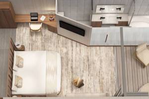 Premium Sky Suite with Infinite Veranda Floor Plan, Celebrity Flora