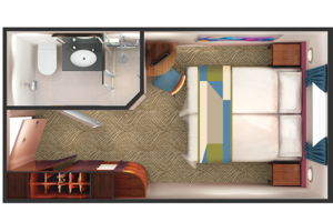 Family Oceanview Stateroom Floor plan, Norwegian Dawn