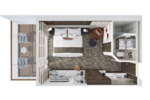 The Haven Courtyard Penthouse floor plan, Norwegian Epic