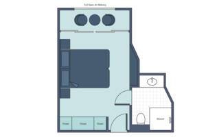 Deluxe Balcony Floorplan