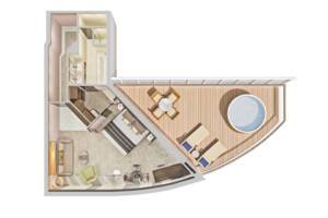 The Haven Deluxe Owner's Suite, Norwegian Pearl