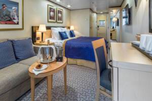 Britannia Club Balcony Living Area, Queen Elizabeth, Cunard