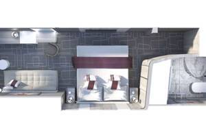 Prime Ocean View floor plan, Celebrity Apex