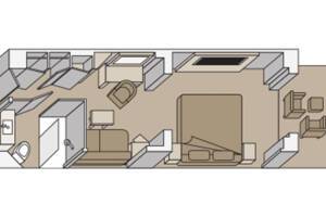 Vista Suite Floorplan, Koningsdam