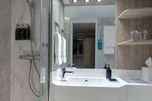 Veranda Stateroom Bathroom on Celebrity Summit