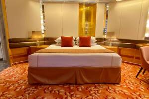 Olsen Suite Bedroom, Borealis, Fred. Olsen Cruise Lines