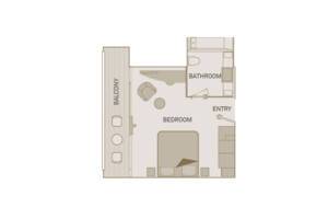 Junior Balcony Suite Floor Plan, Scenic River Cruises