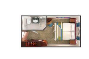 Oceanview Stateroom Floor plan, Norwegian Dawn