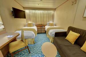 Single Superior Inside Bedroom, Borealis, Fred. Olsen Cruise Lines