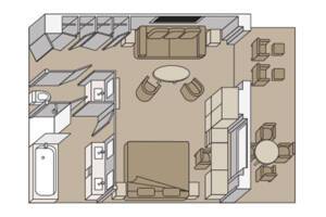 Neptune Suite Floorplan, Nieuw Statendam