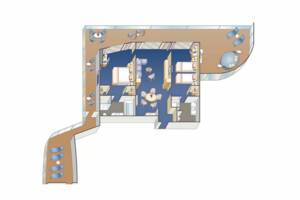 Sky Suite floorplan, Discovery Princess, Princess Cruises