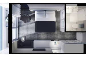 Balcony Suite Floor Plan, Emerald Azzurra, Emerald Yacht