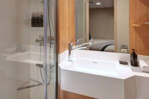 Single Inside Stateroom Bathroom on Celebrity Silhouette