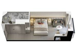 French Veranda Stateroom Floor Plan, Vista, Oceania
