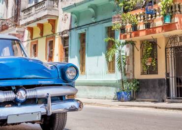 A vintage car in Havana