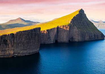 A panoramic view of the Faroe Islands