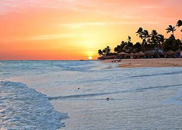 A panoramic view of Aruba