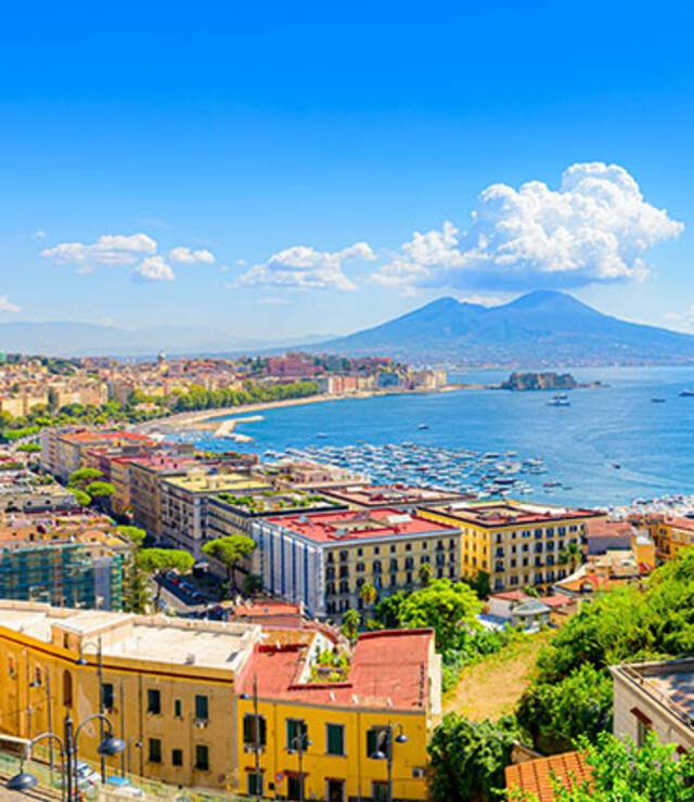 A panoramic view of Naples