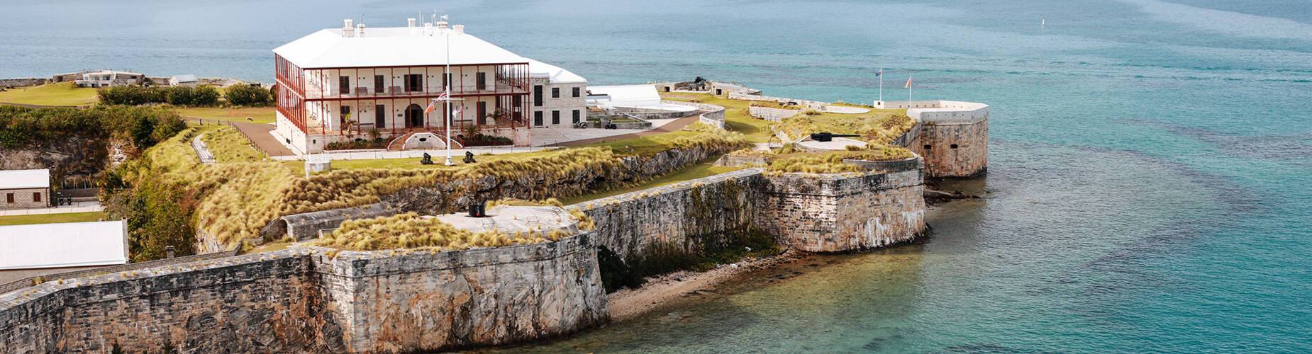 A panoramic view of Royal Naval Dockyard