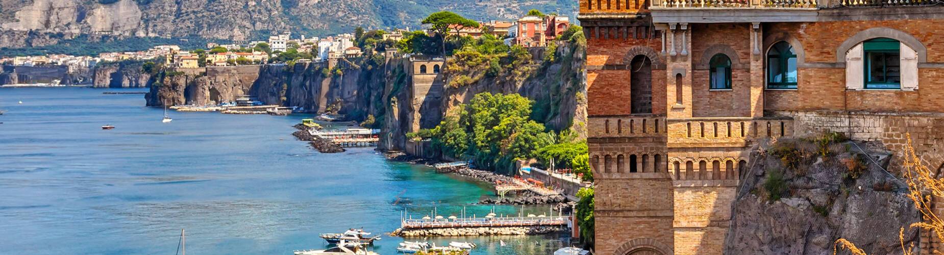 A panoramic view of Sorrento