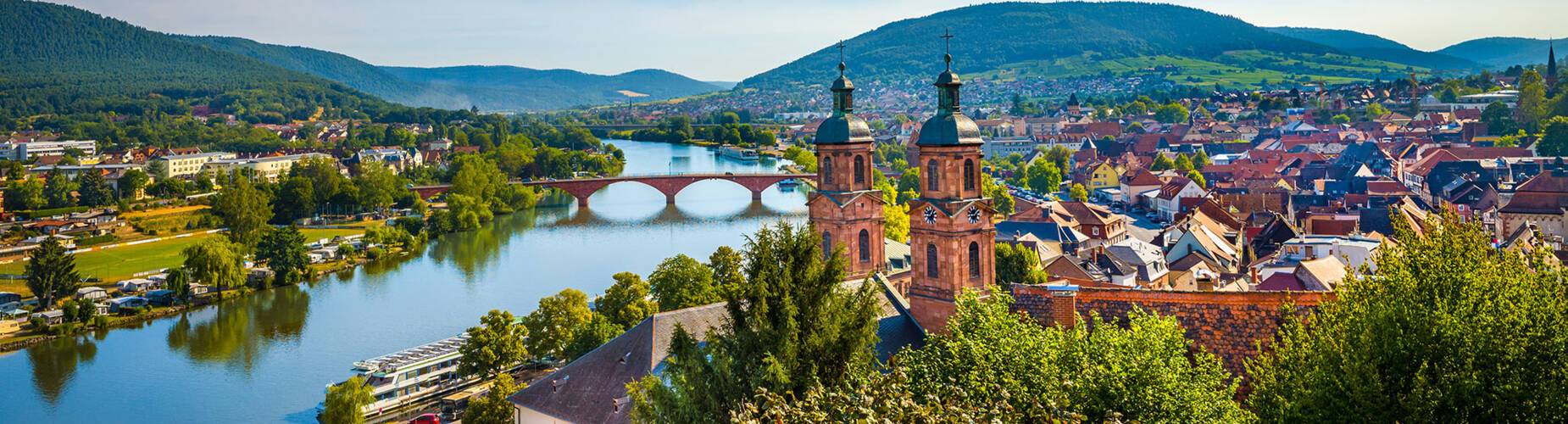A panoramic view of Miltenberg