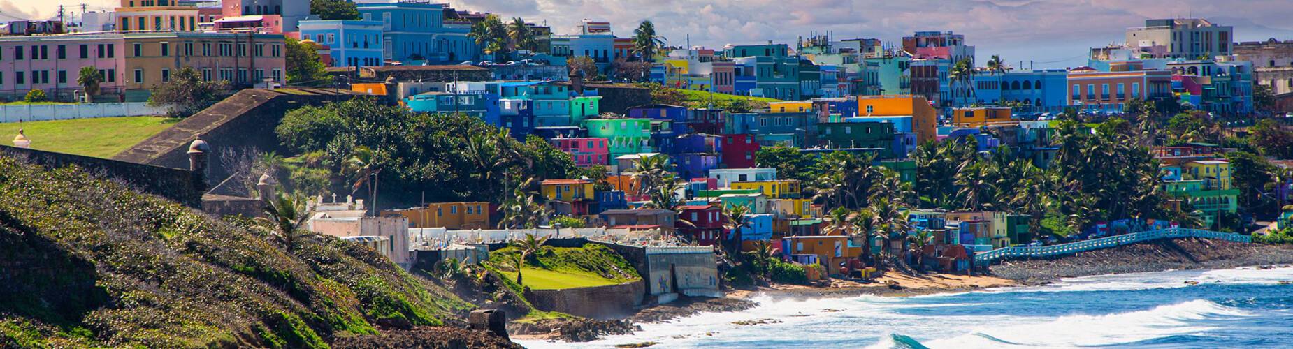 The colourful coast of San Juan