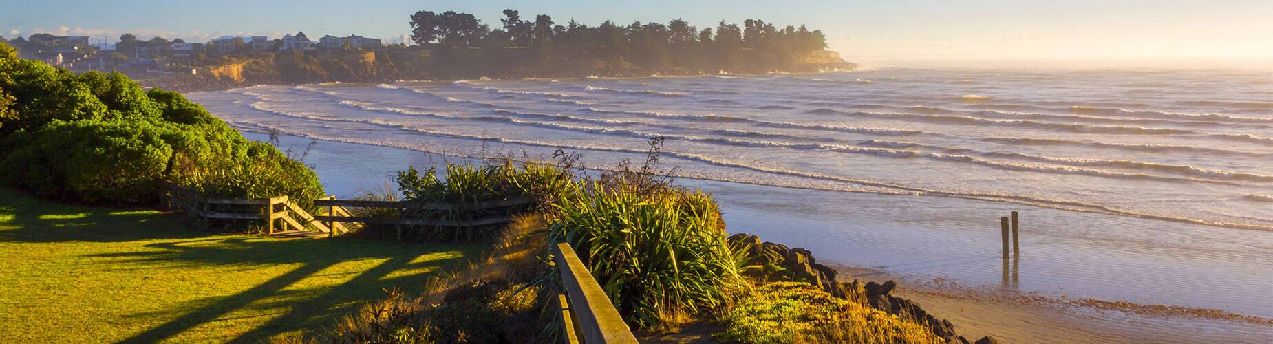 A panoramic view of Timaru